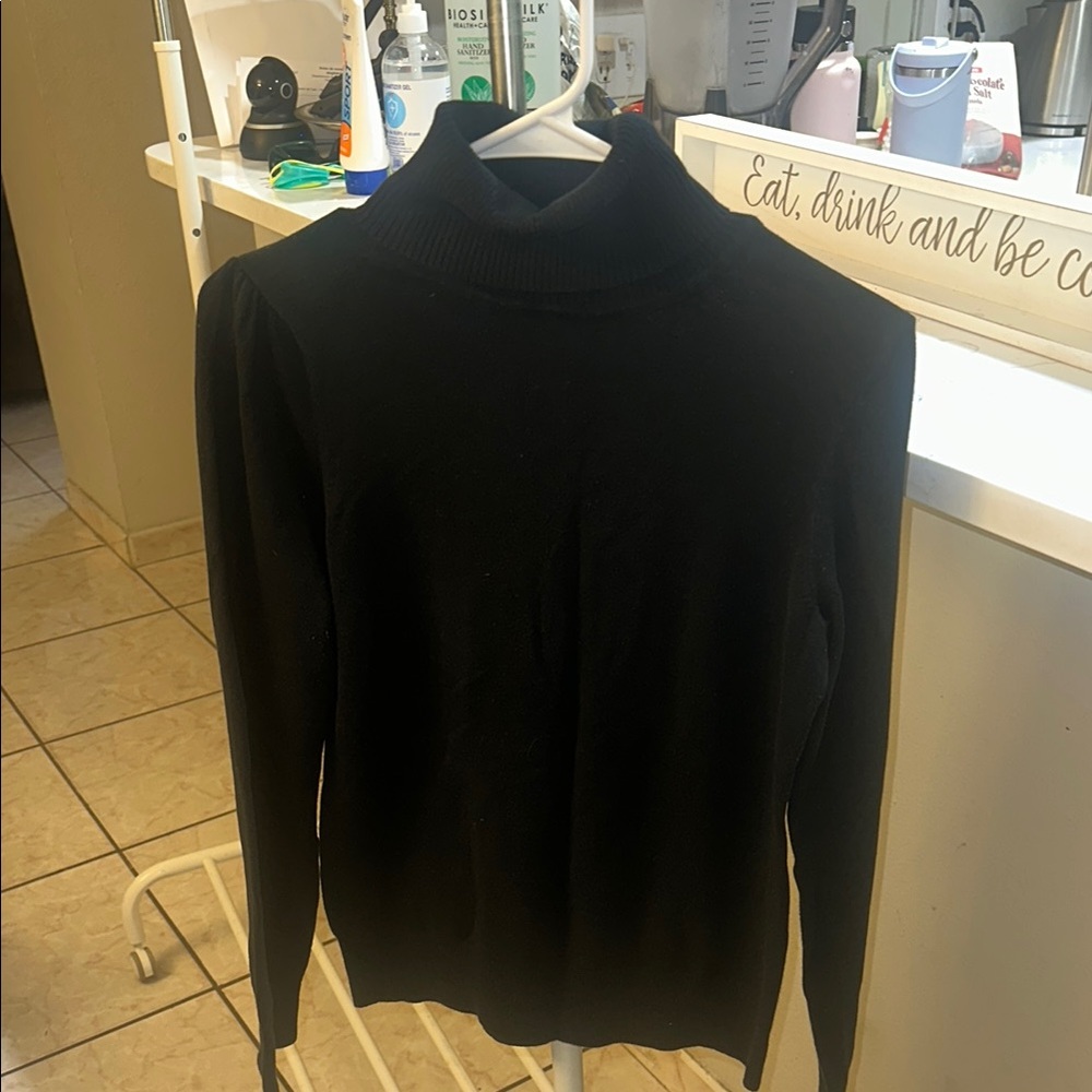 Black Turtleneck Sweater